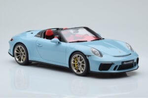 Porsche 911 991.2 Speedster Meissen Mėlynas GT Spirit 1:18 GT408 Derva - nuotrauka 4 iš 6