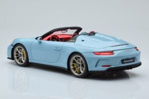Porsche 911 991.2 Speedster Meissen Mėlynas GT Spirit 1:18 GT408 Derva - nuotrauka 5 iš 6