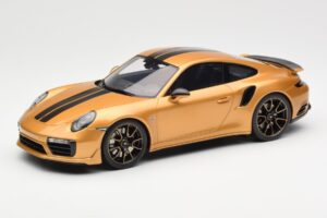 Porsche 911 991.2 Turbo S Exclusive Auksinis GT Spirit 1:18