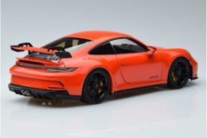 Porsche 911 992 GT3 Oranžinis Norev 1:18 187300 Metalas - nuotrauka 3 iš 7