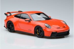 Porsche 911 992 GT3 Oranžinis Norev 1:18 187300 Metalas - nuotrauka 5 iš 7