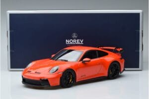 Porsche 911 992 GT3 Oranžinis Norev 1:18 187300 Metalas - nuotrauka 7 iš 7