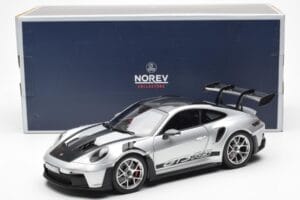 Porsche 911 992 GT3 Weissach Pack GT Sidabrinė Metallic Norev 1:18 187366 Metalas - nuotrauka 8 iš 8