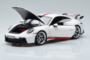 Porsche 911 992 GT3 Baltas Norev 1:18 187306 Metalas - nuotrauka 2 iš 7
