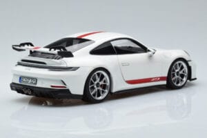 Porsche 911 992 GT3 Baltas Norev 1:18 187306 Metalas - nuotrauka 3 iš 7