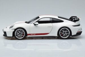 Porsche 911 992 GT3 Baltas Norev 1:18 187306 Metalas - nuotrauka 4 iš 7