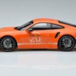 Porsche 911 992 Turbo S China 20th Anniversary Oranžinis Minichamps 1:18 - image 3 of 6