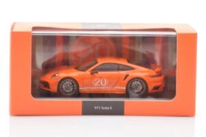 Porsche 911 992 Turbo S Gulf Oranžinis Minichamps 1:43 WAP0209060N002 Metalas - nuotrauka 4 iš 4
