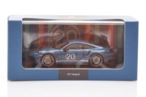 Porsche 911 992 Turbo S Oslo Mėlynas Minichamps 1:43 WAP0209050N001 Metalas - nuotrauka 4 iš 4