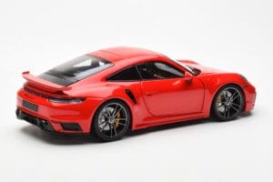 Porsche 911 992 Turbo S Sport Design Raudonas Minichamps 1:18 113069078 Metalas - nuotrauka 3 iš 8