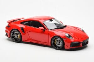 Porsche 911 992 Turbo S Sport Design Raudonas Minichamps 1:18 113069078 Metalas - nuotrauka 6 iš 8