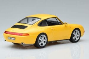 Porsche 911 993 Carrera Geltonas Norev 1:18 187596 Metalas - nuotrauka 2 iš 6
