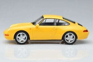 Porsche 911 993 Carrera Geltonas Norev 1:18 187596 Metalas - nuotrauka 3 iš 6