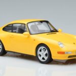 Porsche 911 993 Carrera Geltonas Norev 1:18 187596 Metalas - image 4 of 6