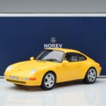Porsche 911 993 Carrera Geltonas Norev 1:18 187596 Metalas - image 6 of 6