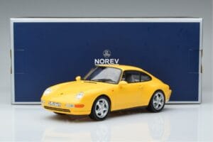 Porsche 911 993 Carrera Geltonas Norev 1:18 187596 Metalas - nuotrauka 6 iš 6