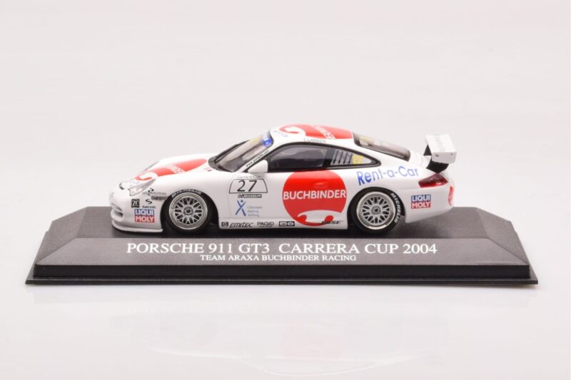 Porsche 911 996 GT3 Cup Team Araxa Buchbinder Racing #27 Landen Porsche Carrera Cup 2004 Minichamps 1:43 400046227 Metalas