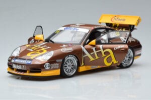Porsche 911 996 GT3 Cup M. Marsh Carrera Cup Asia Winner 2004 AUTOart 1:18 80489 Metalas - nuotrauka 2 iš 7