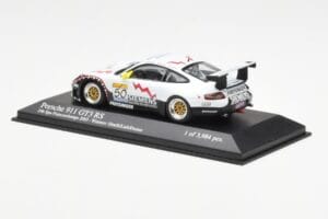 Porsche 911 996 GT3 RS Siemens #50 M. Ortelli / M. Lieb / R. Dumas 24 Hours of Spa 2003 Winners Minichamps 1:43 400036950 Met - nuotrauka 3 iš 4