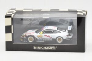 Porsche 911 996 GT3 RS Siemens #50 M. Ortelli / M. Lieb / R. Dumas 24 Hours of Spa 2003 Winners Minichamps 1:43 400036950 Met - nuotrauka 4 iš 4