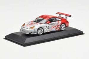 Porsche 911 996 GT3 RSR Flying Lizard #80 S. Neiman / J. Pechnik / J. Van Overbeek GT2 Class 24 Hours of Le Mans 2005 Minicha - nuotrauka 2 iš 4