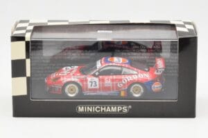 Porsche 911 996 GT3 RSR Gulf #73 Lambert / Lefort / Palttala 1000km Spa 2005 Minichamps 1:43 400056473 Metalas - nuotrauka 4 iš 4