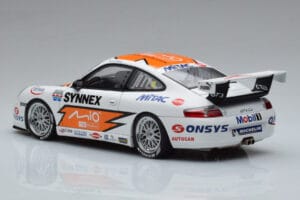 Porsche 911 996 GT3 R #1 C. Kwan Carrera Cup Asia 2004 AUTOart 1:18 80487 Metalas - nuotrauka 6 iš 7