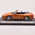 Porsche 911 997 Carrera 4 Kabrioletas Oranžinis Metalinis Minichamps 1:43