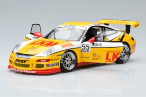 Porsche 911 997 GT3 Cup D. O'Young Carrera Cup Asia 2007 AUTOart 1:18 80785 Metalas - nuotrauka 2 iš 7
