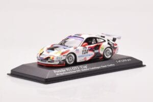 Porsche 911 997 GT3 Cup #124 Mattheus / Geoffroy / Vanbellingen / Fumal 24 Hours of Spa 2005 Minichamps 1:43 400056224 Metala - nuotrauka 2 iš 4