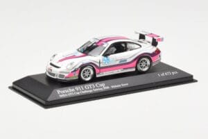Porsche 911 997 GT3 Cup #56 M. Snow IMSA GT3 Challenge 2008 Minichamps 1:43 400086456 Metalas - nuotrauka 2 iš 4