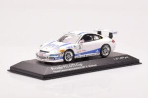 Porsche 911 997 GT3 Cup Porsche Carrera Cup #3 R. Westbrook 2007 Minichamps 1:43 400076483 Metalas - nuotrauka 2 iš 4