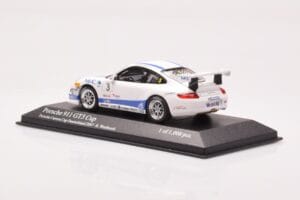 Porsche 911 997 GT3 Cup Porsche Carrera Cup #3 R. Westbrook 2007 Minichamps 1:43 400076483 Metalas - nuotrauka 3 iš 4