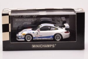 Porsche 911 997 GT3 Cup Porsche Carrera Cup #3 R. Westbrook 2007 Minichamps 1:43 400076483 Metalas - nuotrauka 4 iš 4