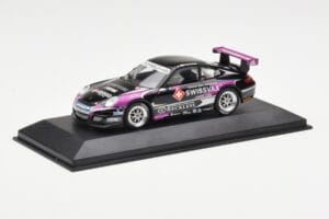 Porsche 911 997 GT3 Cup Swissvax #30 K. Sasaki Carrera Cup Asia Macau 2007 Minichamps 1:43 400076430 Metalas - nuotrauka 2 iš 4