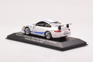 Porsche 911 997 GT3 Cup #3 Team Araxa Racing R. Westbrook Porsche Carrera Cup 2007 Minichamps 1:43 WAP02012318VKK Metalas - nuotrauka 3 iš 4