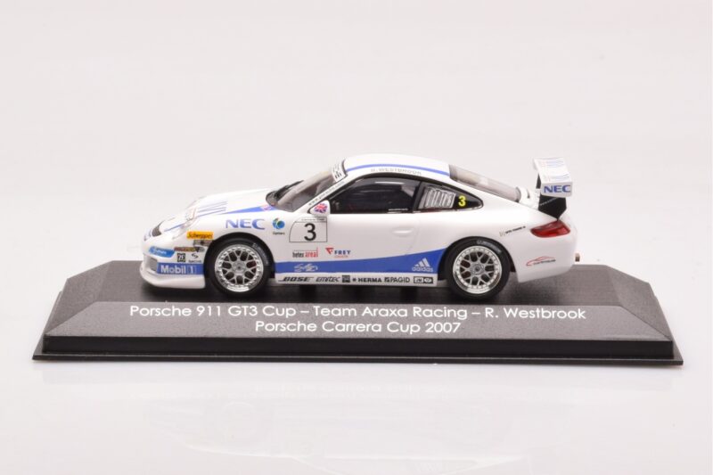 Porsche 911 997 GT3 Cup #3 Team Araxa Racing R. Westbrook Porsche Carrera Cup 2007 Minichamps 1:43