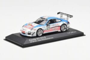 Porsche 911 997 GT3 R Cybernet #123 Fumal / Thiry / Rosenlad / Lefort 24 Hours of Spa 2011 Minichamps 1:43 400118923 Metalas - nuotrauka 2 iš 4