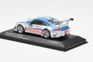 Porsche 911 997 GT3 R Cybernet #123 Fumal / Thiry / Rosenlad / Lefort 24 Hours of Spa 2011 Minichamps 1:43 400118923 Metalas - nuotrauka 3 iš 4