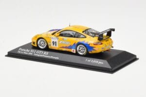 Porsche 911 997 GT3 RS T2M #91 Yamagishi / Fournoux / Konopka 24 Hours of Le Mans 2006 Minichamps 1:43 400066991 Metalas - nuotrauka 3 iš 4