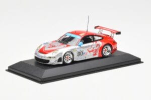 Porsche 911 997 GT3 RSR Flying Lizard #80 S. Neiman / J. Bergmeister / J. van Overbeek 24 Hours of Le Mans 2008 Minichamps 1: - nuotrauka 2 iš 4