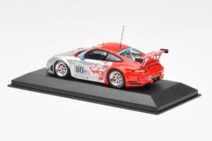 Porsche 911 997 GT3 RSR Flying Lizard #80 S. Neiman / J. Bergmeister / J. van Overbeek 24 Hours of Le Mans 2008 Minichamps 1: - nuotrauka 3 iš 4