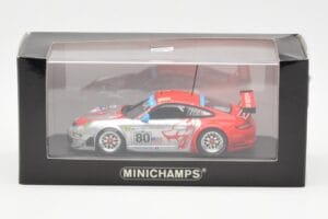 Porsche 911 997 GT3 RSR Flying Lizard #80 S. Neiman / J. Bergmeister / J. van Overbeek 24 Hours of Le Mans 2008 Minichamps 1: - nuotrauka 4 iš 4