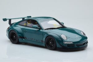 Porsche 911 997 RWB Syunkashuto Žalias GT Spirit 1:18 GT896 Derva - nuotrauka 4 iš 6
