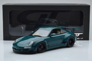Porsche 911 997 RWB Syunkashuto Žalias GT Spirit 1:18 GT896 Derva - nuotrauka 6 iš 6