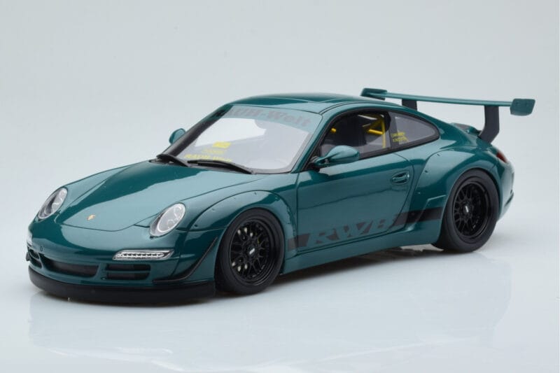 Porsche 911 997 RWB Syunkashuto Žalias GT Spirit 1:18