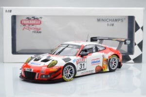 Porsche 911 GT3 R Frikadelli Racing Team #31 M. Arnold / I. Fernandez Winners VLN Round 3 2018 Minichamps 1:18 153186991 Meta - nuotrauka 6 iš 6