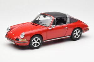 Porsche 911 Targa S Raudonas Schuco 1:18