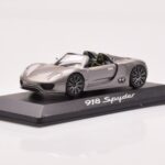 Porsche 918 Spyder Pilkas Metalinis Minichamps 1:43 - image 2 of 4