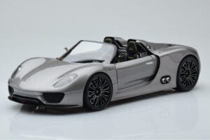 Porsche 918 Spyder Prototipas Pilkas Metalinis Minichamps 1:18